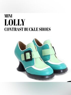 John Fluevog Mini Lolly Green size 8.5 good for street size 8